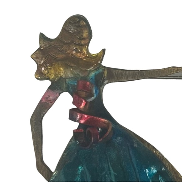 Vintage Artisan Sterling “Strictly Ballroom” Brooch- Signed - Picture 2 of 8